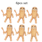 6 wooden man