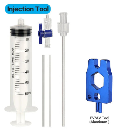 60ml Tubeless Tire Injector Syringe Presta Valve Core Remover MTB/Road Bike Sealant Injection Tool