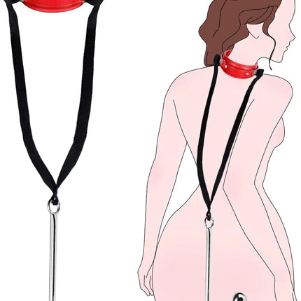 ﻿﻿﻿SM Couple Anal Hook Sex Bondage Restraint Set BDSM Leather Chain Stainless Steel Adult Sex Toys For Men Adjustable Harness
