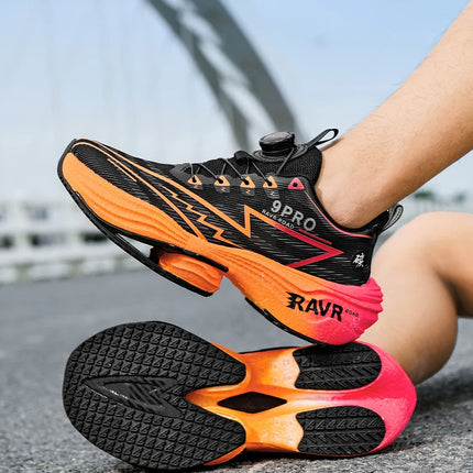 2025 New Men's Running Shoes Cushioning Carbon Plate Racing Marathon Athletic Shoes Comfortable Non-slip Sports Tennis Shoes