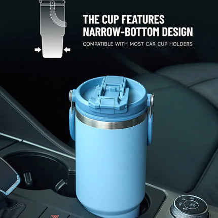 TYESO 600/900/1200ML Travel Coffee Mug Stainless Steel Double Walled Vacuum Water Bottle Tumbler Thermo Bottle Insulated Cup
