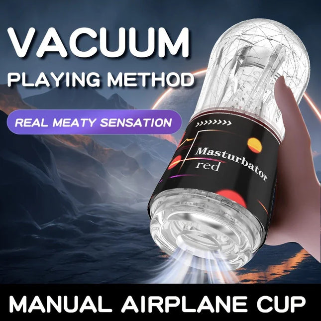 Male Transparent Soft Pussy Masturbator Cup Sex Toys Vagina Adult Endurance Exercise Adult supplies Vacuum Pocket Cup for Men