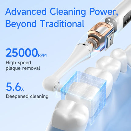 Electric Tooth Polisher Low Noise Dental Scaler Plaque Tartar Remover Tooth Cleaner Deep Cleaning Polishing Teeth Whitening Kit
