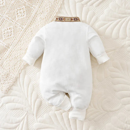 Autumn Print Clothes 100% Cotton Long Sleeve Clothes Toddler Jumpsuit New Style Casual Boy Girl Baby Infant Outfit Clothes Soft