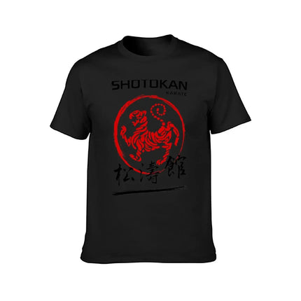 Shotokan Karate Tiger T-Shirt cute clothes anime figures tops street wear mens t shirts top quality