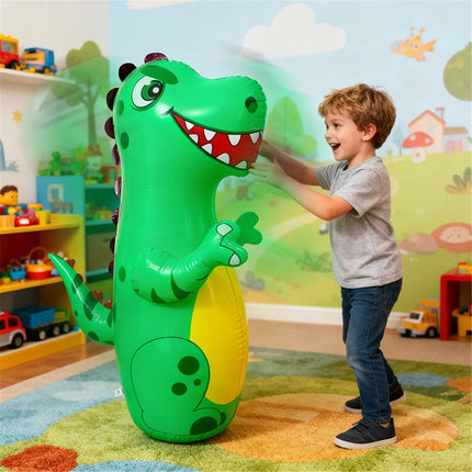 Inflatable Standing Punch Bag Toy Dinosaur Model Children's Game Outdoor Activity Parent-Child Interactive Boy's Toy Gift