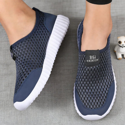 Lightweight Women Slip-On Mesh Shoes Quick-Drying Breathable Shoes 2026 Fashion Comfortable Walking Athletic Sneakers for Women