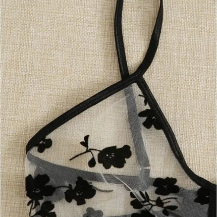 2026 Summer Women Lace Bra Set See-Through Sexy Lingerie Thin Strap Underwear Suit Floral Print Stylish Bralettes Корсет Женский