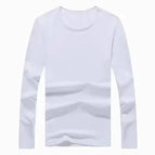2–xl / Round neck white (long sleeves)