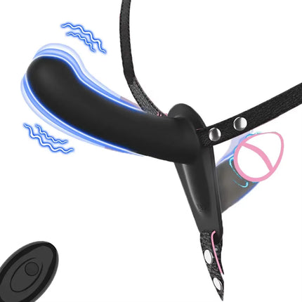 Double Head Penetration Strap On Remote Control Dildo Vibrator for Lesbian Vagina G-Spot Massage for Women Sex Toy Adult Product