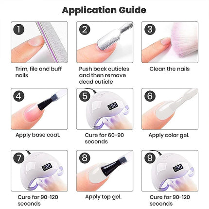 QAZIXU Sky Blue Nail Gel Polish Soak Off UV LED Semi Permanent Varnish Manicure Tools For Salon Nail Art DIY Popular Color