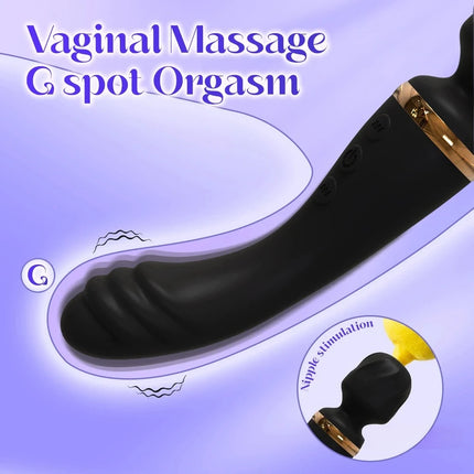 Y-Pao Dual Motor AV Wand Vibrator G-Spot Clitoral Stimulator Female Vibrador adult sex toys For Women Deep Tissue Massager