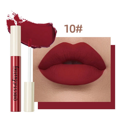 24 Colors Matte Lipstick Woman Lip Makeup Velvet Lipgloss Long Lasting Lip Tint Waterproof Non-stick Cup Lip Gloss Cosmetics