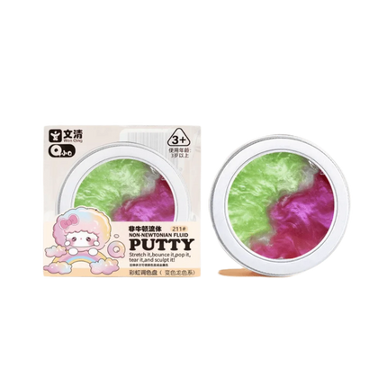 Crystal Clear Non-newtonian Liquid Clay Transparent Colorful Non Stick Hand Crystal Mud Non-Toxic Stretchy Liquid Crystal Slime