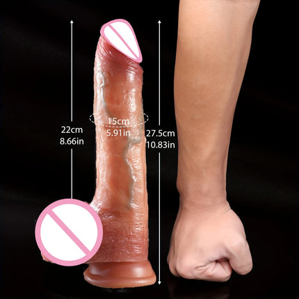 Strap On Realistic Dildos for Women Lesbian Realistic Skin Sliding Foreskin Testicles Dildo For Anal Big Dick Sex Toys Penis 18