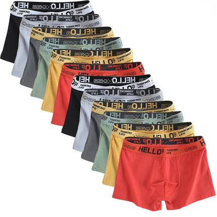 6pieces Mens Underwear Men Cotton Underpants Male Pure Men Panties Shorts Breathable Boxer Shorts Comfortable Soft Plus Size