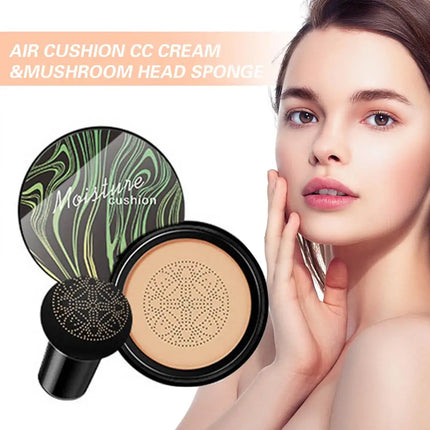 BB Air Cushion Foundation Mushroom Head C C Cream Concealer Whitening Makeup Waterproof Cosmetics Brighten Face Base Tone