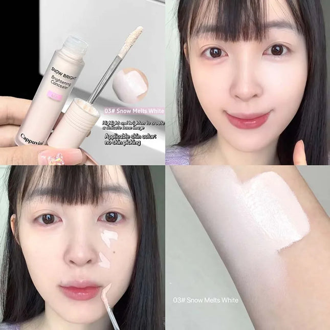 Liquid Brighten Concealer Stick Face Shadow Matte Powder Highlight Contour 3D Nose Shadow Cover Spots Dark Circles Makeup