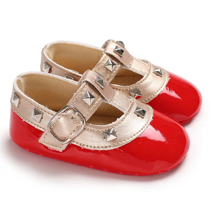 Baby Girls First Walkers 0-18 Months Red Princess Shoes Soft Sole Spring Autumn