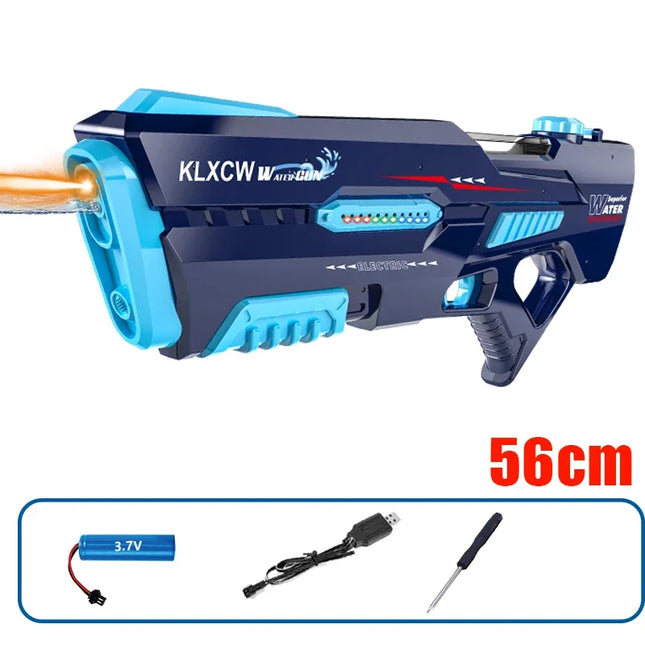 43-56cm Pool Toy Integrated Manual and Automatic Watergun Electric Water Gun Automatic Absorbing Water Gun with Lighting Toy Gun