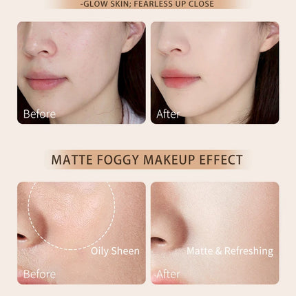 MACKANDY Ceramide Plant Extract Foundation For Full Coverage Long-Lasting Wear Natural Matte Finish Skin-Nourishing Makeup