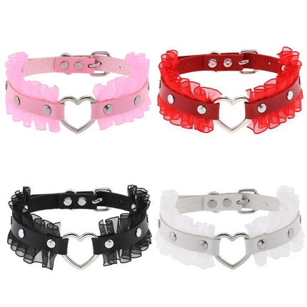 Sex Adult Products SM Sex Toy BDSM Female Leather Eye Mask & Heart Collar Cosplay Adult Mask Game Masquerade Party Face Masks