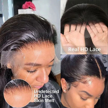 Eva Hair Ultra Fitted HD Lace Frontal Pre Plucked Natural Hairline Human Hair 5x5/6x6/7x5 HD Lace Closure 13x6 Invisible HD Lace