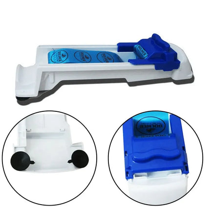 1pc White and Bule Vegetable Meat Rolling Machine Stuffed Grape Leaf Meat Roller Wrapping Cabbage Meat Rolling Kitchen Gadget