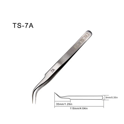 Japan RHINO Tweezers (TS-00/2A/3C/7A/SA/SS) - Precision, for Watch/Phone/Electronics/Jewelry Repair, Hand Tool