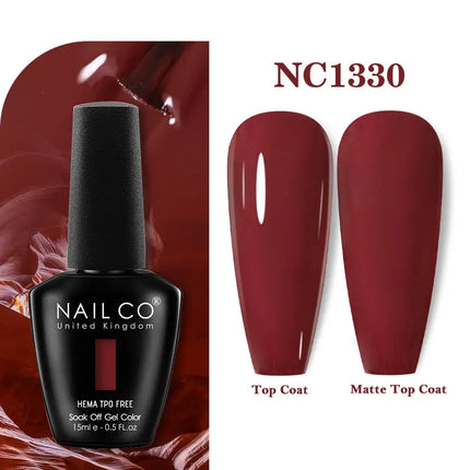 NAILCO 283Colors Gel Nail Polish Top Base Vernis Semi Permanent UV Gel Varnish Nails Art Varnish Hybrid Manicure
