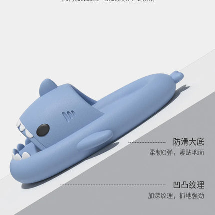 Eyriphy New Design Women Shark Slippers Men Cute Flat Sandals Fashion Cozy Casual Beach Sandals Lovers Home Lovely Bathroom Shoe