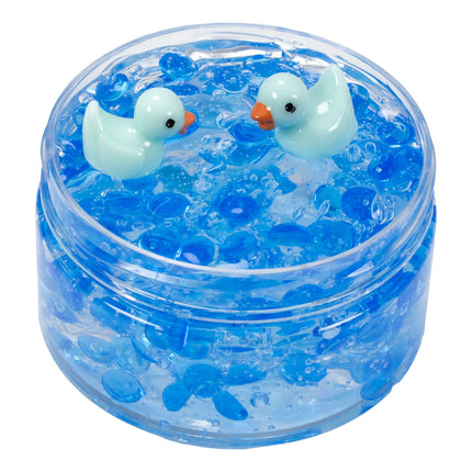 120ml Clear Beads Slime Kit with Duck Charms - Perfect Anti Stress Stretchy & Non-Sticky Crystal Slime Gift for Kids Teens