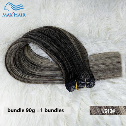 Straight 100%Human Hair Weft Bundles Extensions  Remy Natural Hair Sew In Weaves Brown Blonde Color Vietnamese Hair For Braiding
