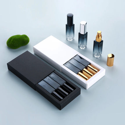 10ml Perfume bottle 1 box of 3 bottles Gradient thick glass perfume bottle Perfume Atomizer Exquisite packaging box gift