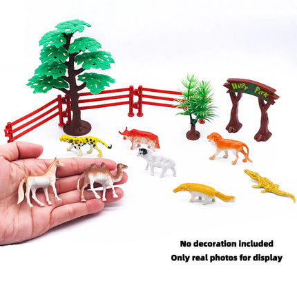 96 Wildlife Models Plastic Toys Tigers Lions Monkeys and Other Wild Animals Collection Models Home Decoration Birthday Gifts