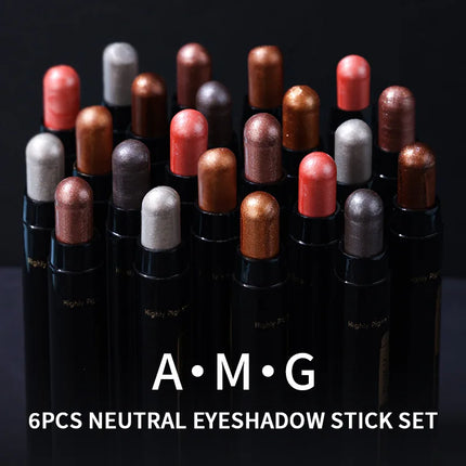 Pearl Shimmer Eyeshadow Stick Set, Waterproof and Long-lasting Eyeshadow Set with Easy Application Capabilities