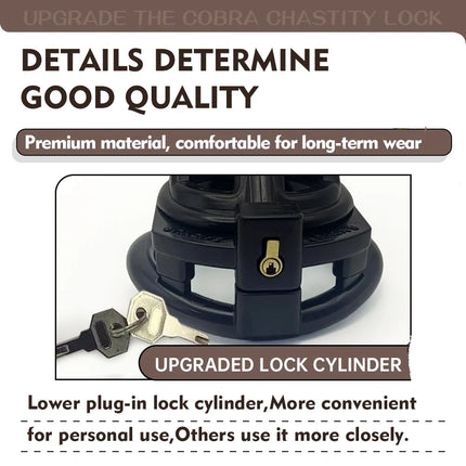Chastity Lock Viper Chastity Lock  5.0 Sex Toys SM Products Lover's Festival Sexual Abuse Bondage Chastity Cage Sexual Rest