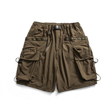 Men's Summer Multi Pocket Outdoor Loose Casual Function Cargo Shorts Cityboy Fashion Techwear Quick Dry Sports Shorts Short Pant
