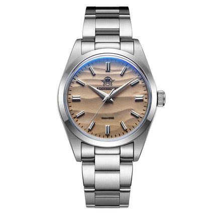 ADDIESDIVE Hot Sale AD2030 Without LOGO Watch Stainless Steel 100M Waterproof Quartz Watches 3D Sand Dial Men's Wristwatch Dress