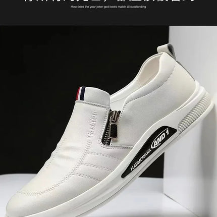 Casual Leather Shoes Men Loafers Trend Brand Business Shoes Autumn Slip on Flat Man Sneakes Comfortable Moccasins Zapatos Hombre