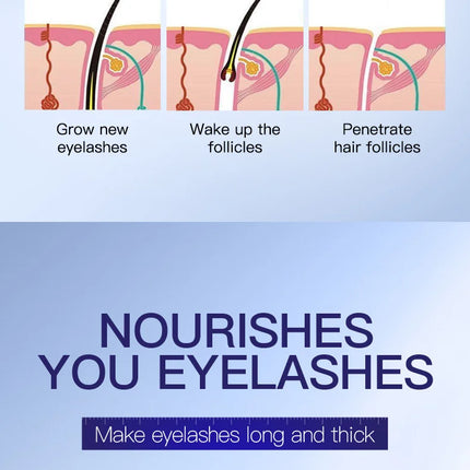 Fast Eyelash Growth Serum Natural Eyelashes Enhancer Longer Thicker Eyebrows Lift Essence Fuller Lashes Eye Care Korean Cosmetic