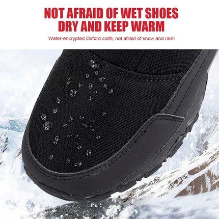 Men's Waterproof Winter Snow Boots - Insulated Warm Outdoor Boots / Bottes de Neige Imperméables pour Hommes - Bottes Chaudes Isolées