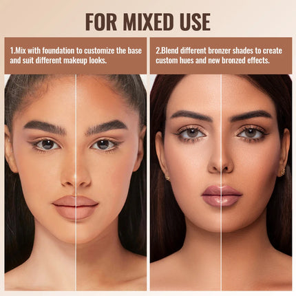 Waterproof Contour Cream，Moisturizing & Easy-to-Blend Contour Cream， Defined Facial Features With Buildable Coverage