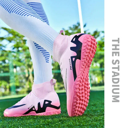 Original Men Football Field Boots Professional Society Cleats Children Soccer Shoes Grass Training Kids Non Slip Football Shoes
