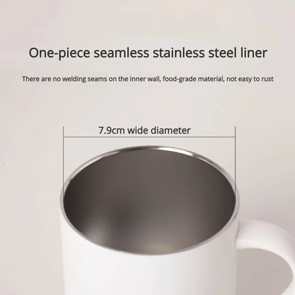 THERMOS Mug 450ml Handle Mug, Keep Cold & Keep Hot Stainless Steel Thermos, Leakproof Coffee Mug & Milk Cup for Office,BPA Free
