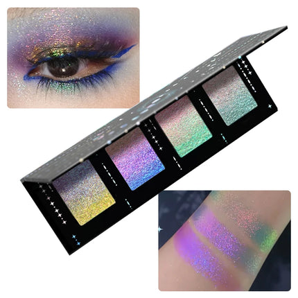 DRAMO Chameleon Eyeshadow Highly Pigmented Overlay Gradient Ayering Laser Optical Iridescent Eye Makeup 6g