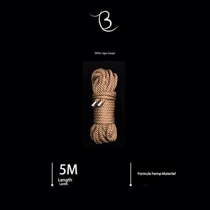 10m Shibari Bondage Rope,Soft Jute for Japanese Rope Art,Skin-Friendly for Beginners,Natural Color Skin-Safe Jute Couples Play