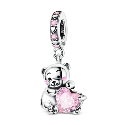 925 Sterling Silver Girl Holding Puppy Charm Love Tree of Life Fit Original 925 Bracelet For Women DIY Birthday Gift Jewelry