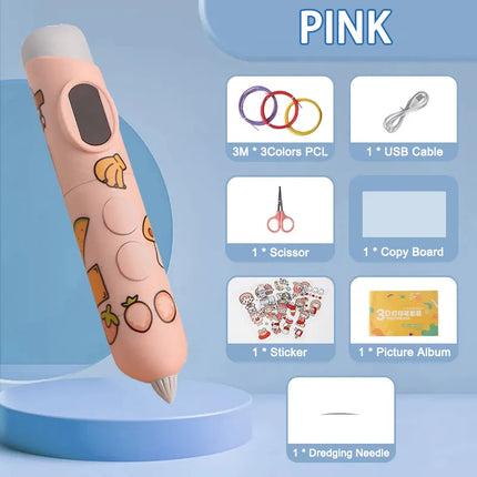 Professional Educational Toy Printing 3D Pen Printing Pen 3D Print for Kids Low Temperature With Free PCL Filament Smart Toys