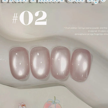 TC 12-Color Cat Eye Magnetic Gel Nail Polish 10ml Full Coverage Vernis Semi Permanent Super Gorgeous Nail Manicure Varnish Gel